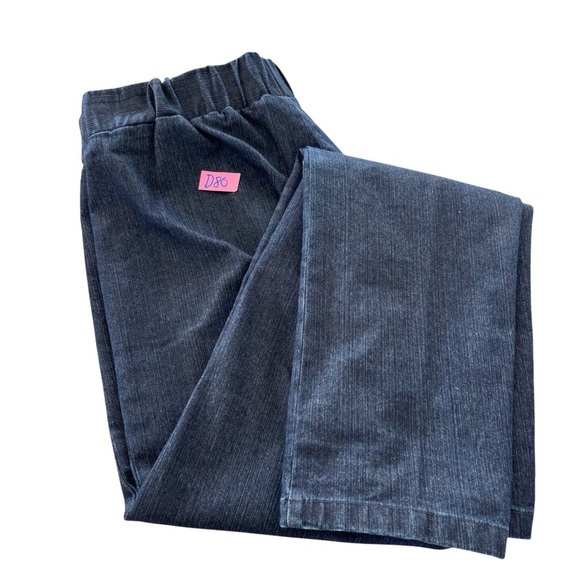 Soft Surroundings Jeans Large Ultimate Pull-On Elastic Waist Denim Dark Wash - Picture 14 of 14